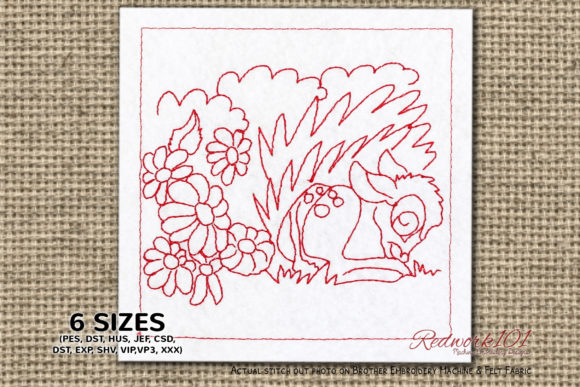 Baby Deer Sleeping Redwork: A Designer’s Review