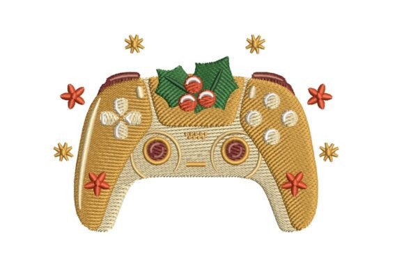 Elegant Christmas Gaming Controller Embroidery Review