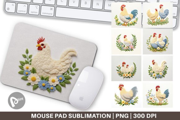 Mouse Pad Chicken Embroidery: Seller Review