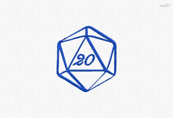 Review: D20 Natural 20 Machine Embroidery Design