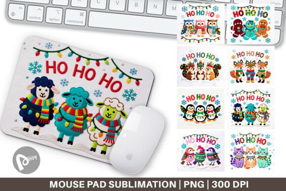 Review: Faux Embroidery Holiday Animal Mouse Pad