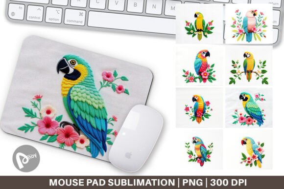 Review: Mouse Pad Macaw Embroidery for Craft Fairs
