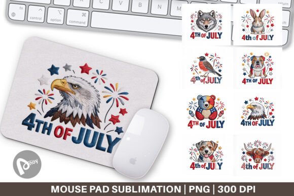 Reviewing Mouse Pad 4th of July Embroidery Animal