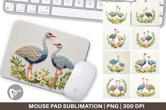 Reviewing Mouse Pad Ostrich Embroidery for Gifts